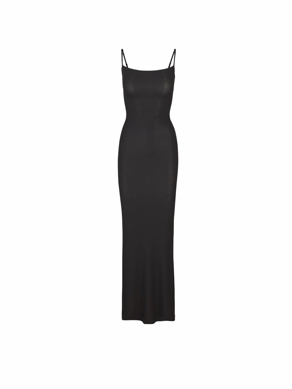 Skims Soft Lounge Long Slip Dress Onyx